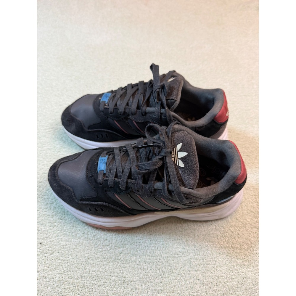 Adidas Originals Falcon Black Grey Pink Sneakers HP9627 Womens Size 8.5